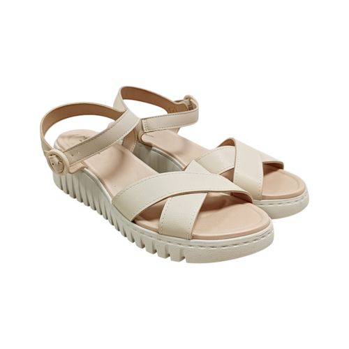 Sandalias casual ivory sólidas