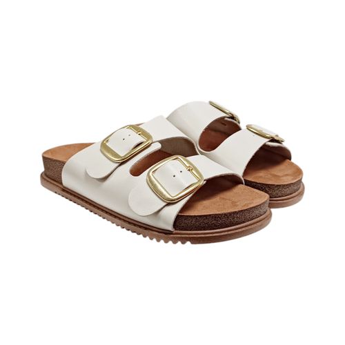 Sandalias casual sólidas blancas