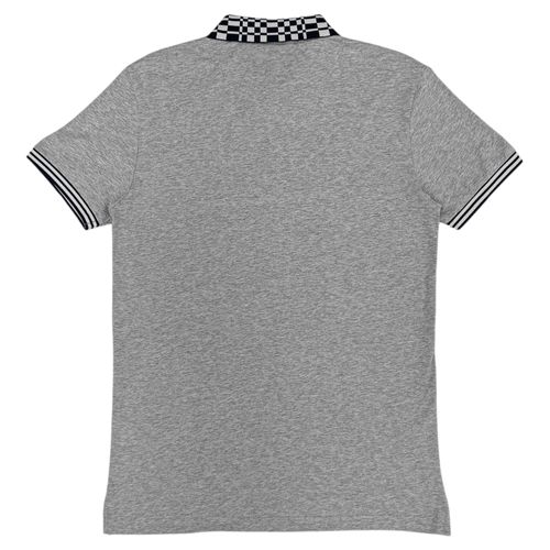 Camisa tipo polo gris sólido