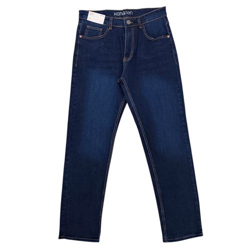 Straight jeans azul lavado