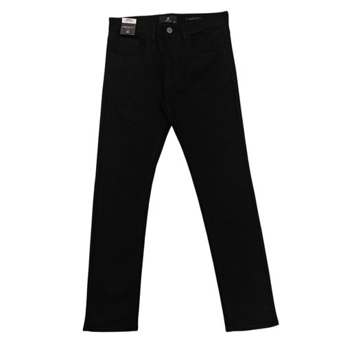 Straight jeans negro sólido