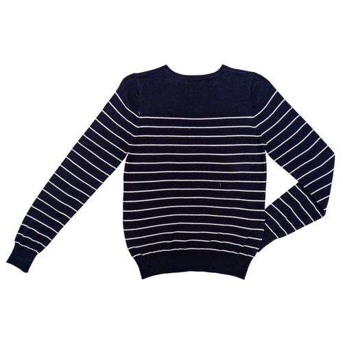 Pull over navy rayado