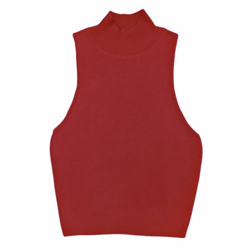 Blusa roja sólida