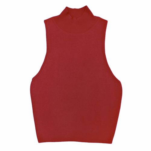 Blusa roja sólida