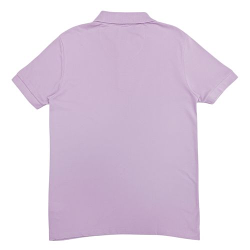 Camisa tipo polo lila sólido