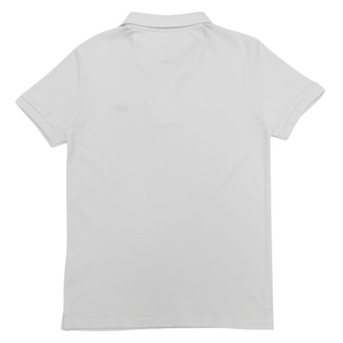 Camisa tipo polo blanco sólido