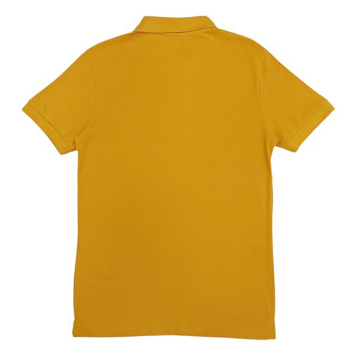 Camisa tipo polo amarillo sólido