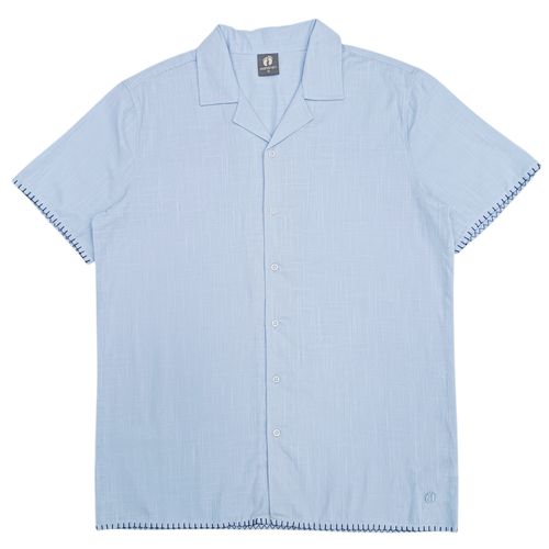 Camisa casual celeste sólido