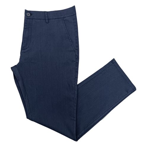 Pantalón azul sólido