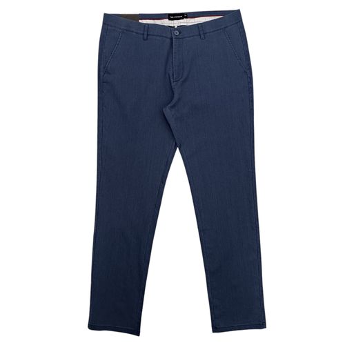 Pantalón azul sólido