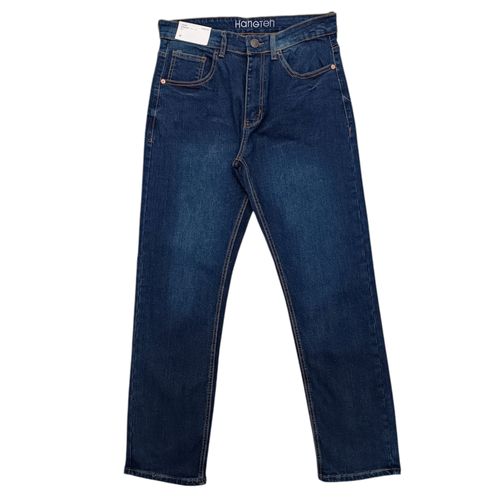Straight jeans azul lavado