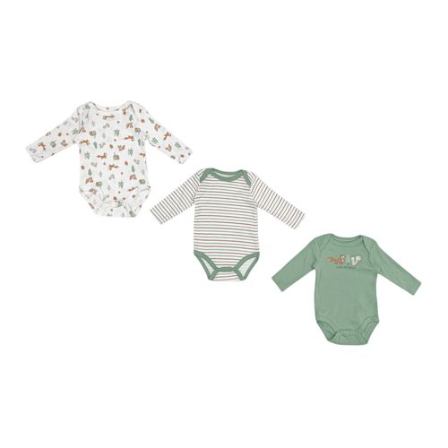 Set de 3 mamelucos multicolor