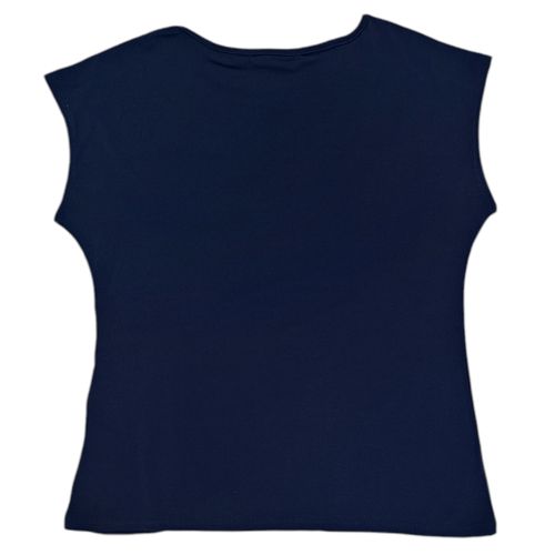 Blusa azul sólida