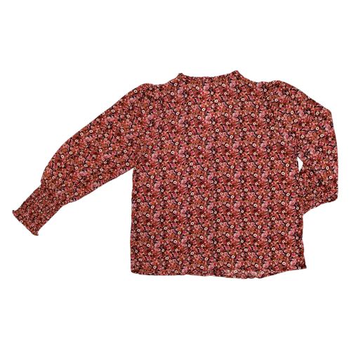 Blusa roja estampada