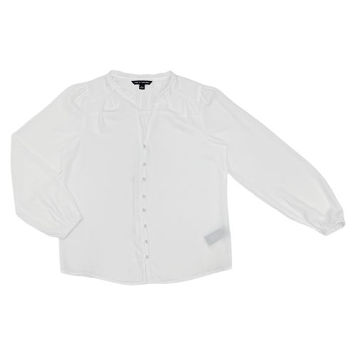 Blusa blanca sólida