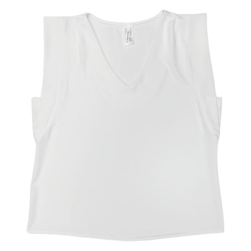 Blusa blanca sólida