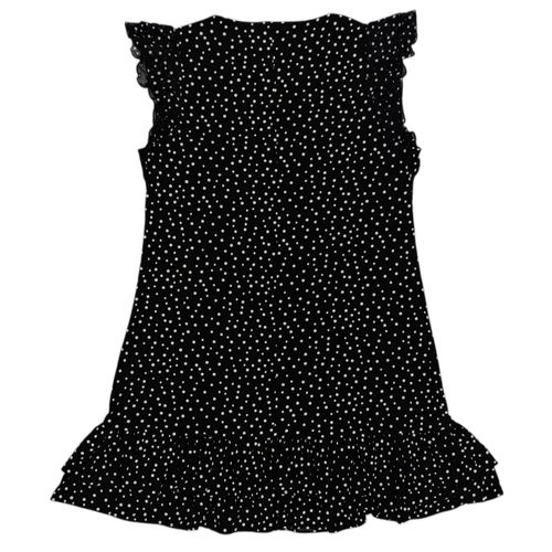 Vestido negro estampado