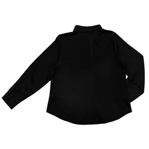 Blusa casual negra sólida