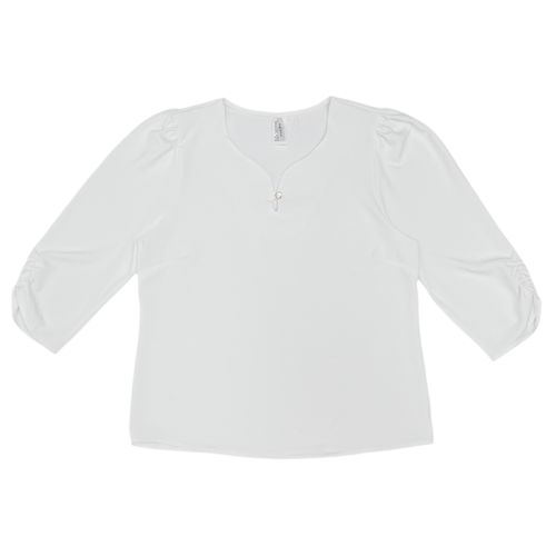 Blusa blanca sólida