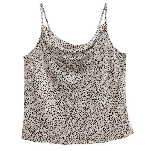 Blusa beige estampada