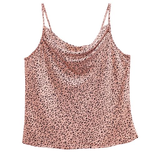 Blusa rosa estampada