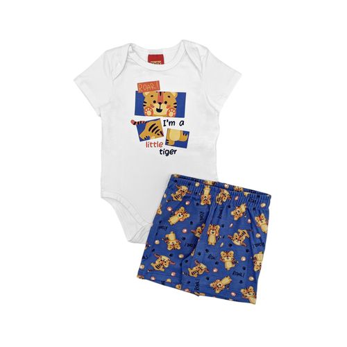 Conjunto blanco estampado