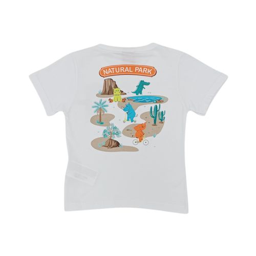 Camiseta blanca estampada