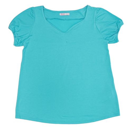 Blusa para maternidad turquesa sólida