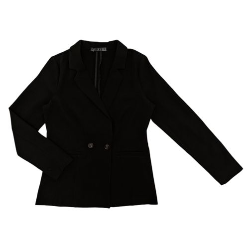 Blazer negro sólido