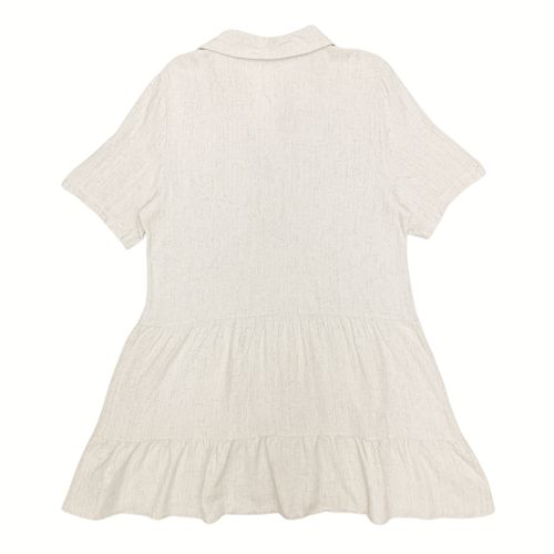 Vestido Camisero beige sólido