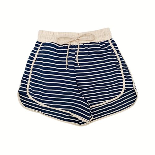 Short azul rayado