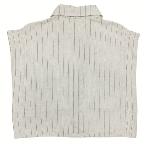 Crop top ivory rayado