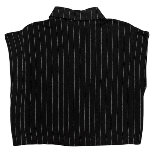 Crop top negro rayado