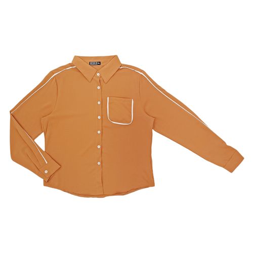 Blusa café sólida