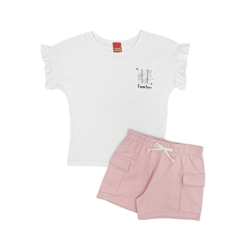 Conjunto de short sólido bicolor