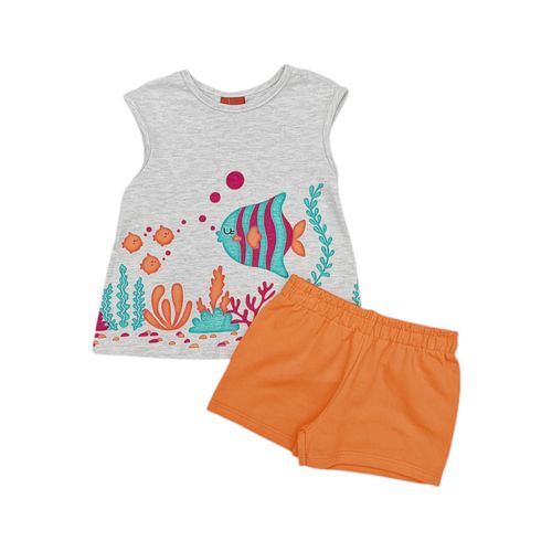 Conjunto de short estampado