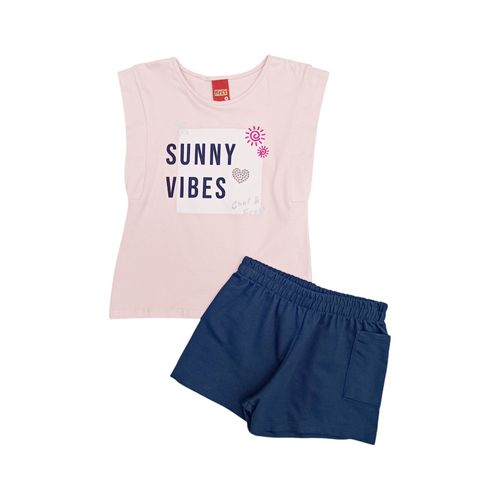 Conjunto rosa estampado