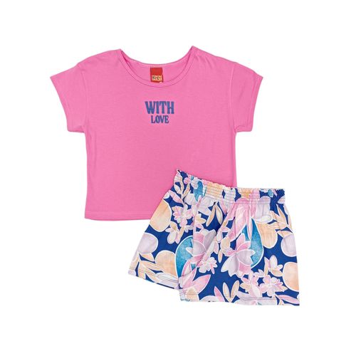 Conjunto de short estampado