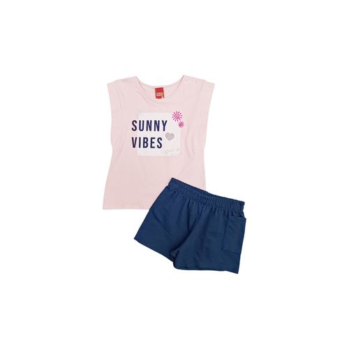 Conjunto estampado rosa