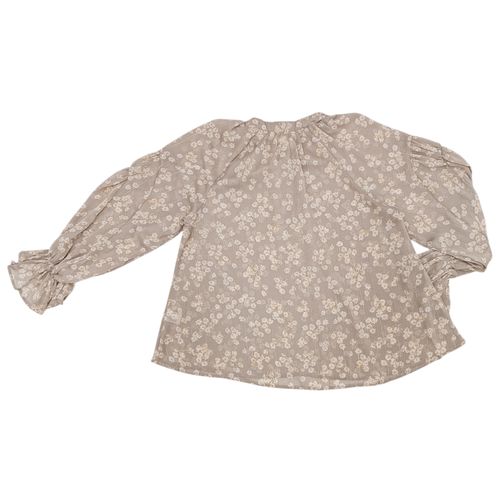Blusa beige estampada