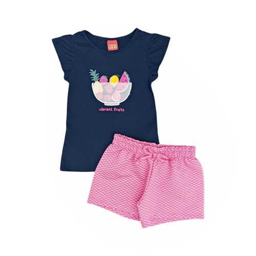 Conjunto bicolor estampado