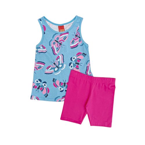Conjunto celeste estampado