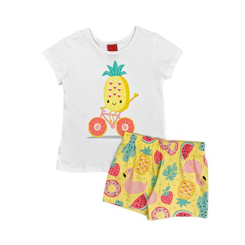 Conjunto blanco estampado