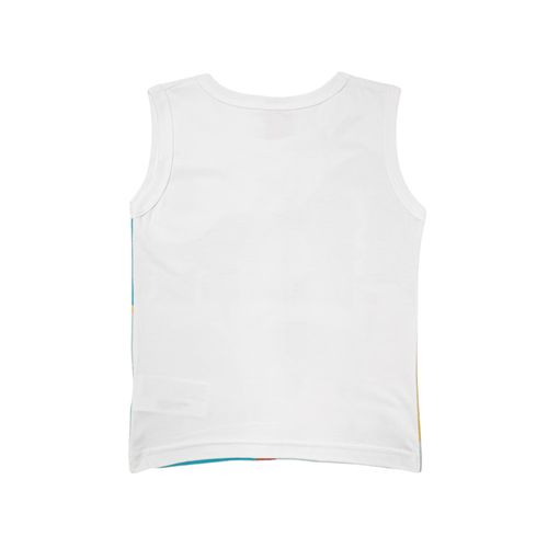 Camiseta blanca estampada