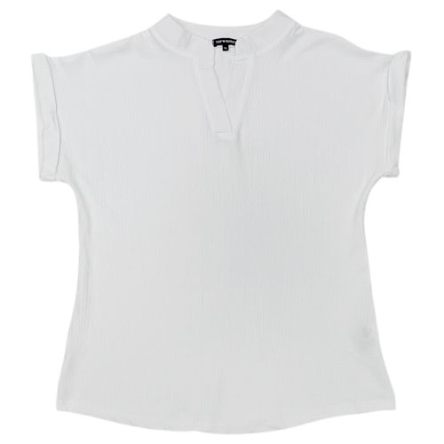 Blusa curvy blanca sólida