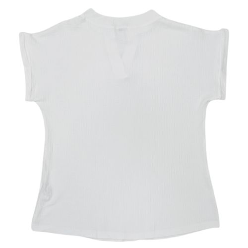 Blusa curvy blanca sólida