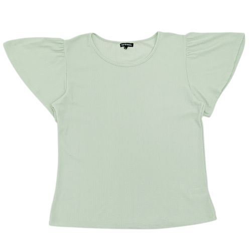 Blusa curvy verde claro sólida