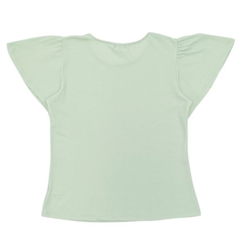 Blusa curvy verde claro sólida