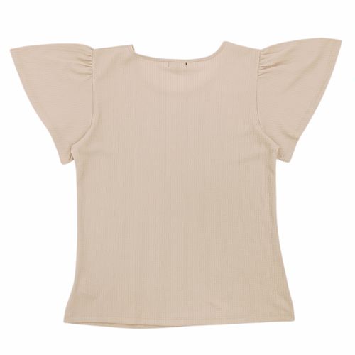 Blusa curvy nude sólida