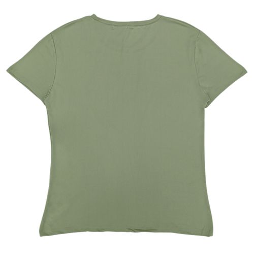 Camiseta curvy verde estampada